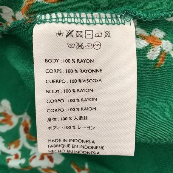 Faithful  the Brand Mira Wrap Dress Cap Estel Print Green Size 2 - Picture 9 of 10